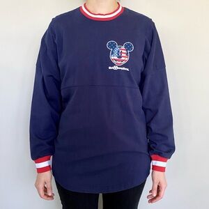 Walt Disney World Spirit Jersey American Flag Mickey Mouse long sleeve shirt. 💙